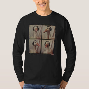 DJ Goose With Headphones Funny Goose Lover Farm An T-Shirt
