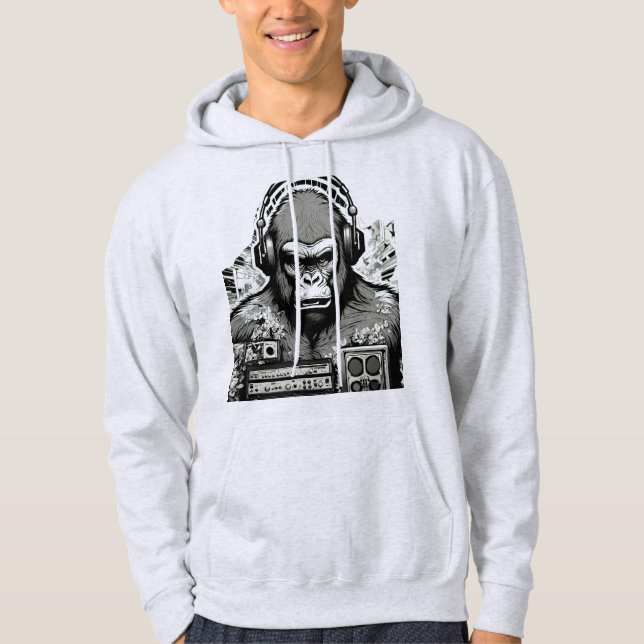 Dj Gorilla ape Hoodie (Front)