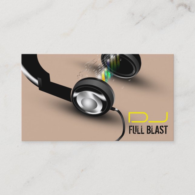 Dj Headphone Business Card (Front)