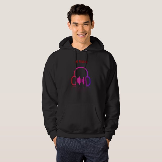 DJ headphones Hoodie (Front Full)