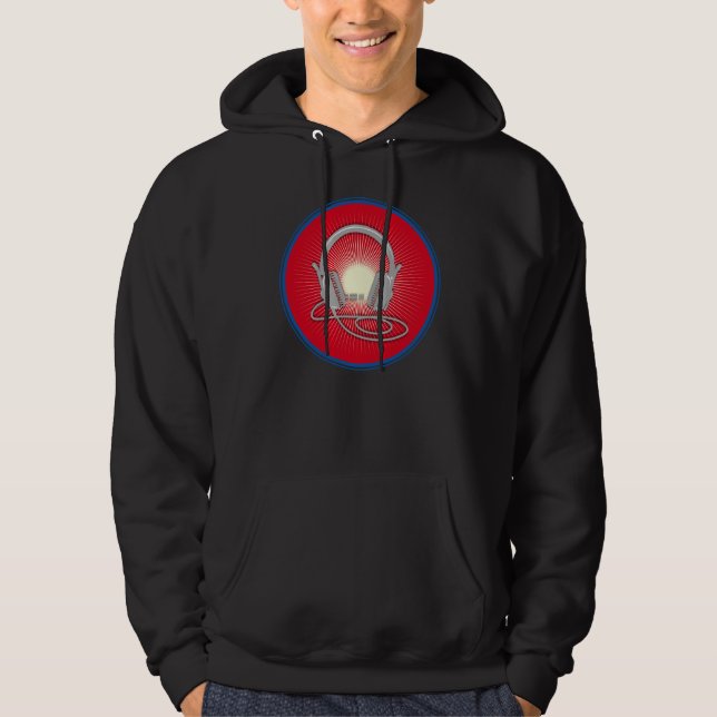 DJ Headphones Icon Hoodie (Front)