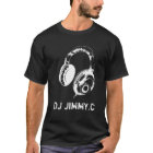DJ Headphones PersonAlized Music TSHIRT