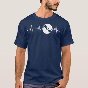 DJ Heartbeat Electronic Music Vinyl Turntable T-Shirt