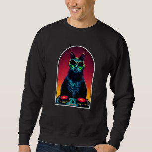 DJ House Cat EDM House Techno Trance Dubstep Sweatshirt