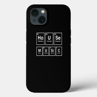 Dj House Music Relaxing Electronic Periodic Table  iPhone 13 Case