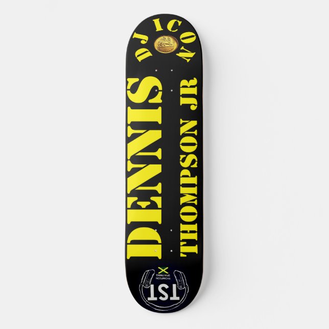 DJ ICON DENNIS THOMPSON JR 8 1/2" Skateboard Deck (Front)