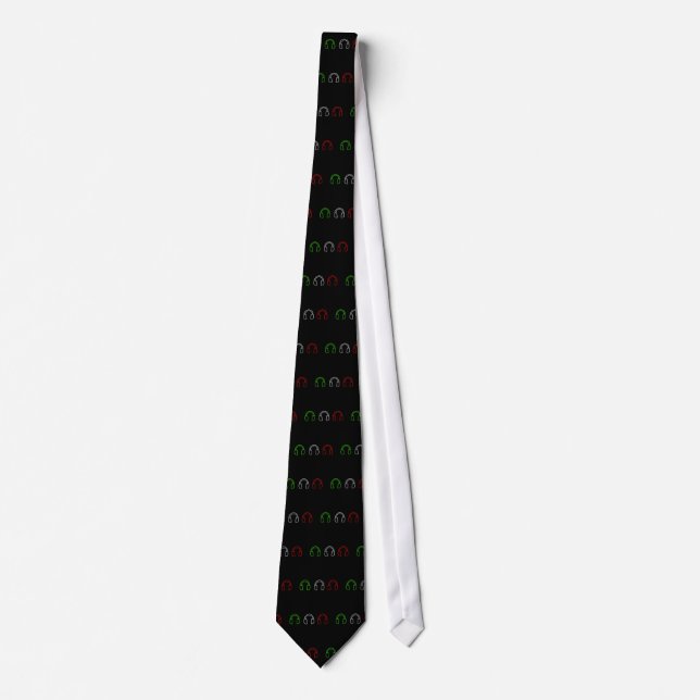 Dj Italian Flag Tie (Front)