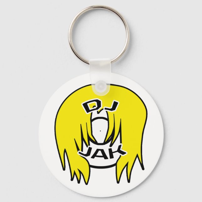 DJ JAK Logo Keychain (Front)