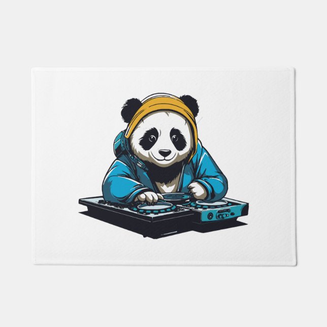 DJ Kawaii Panda Doormat (Front)