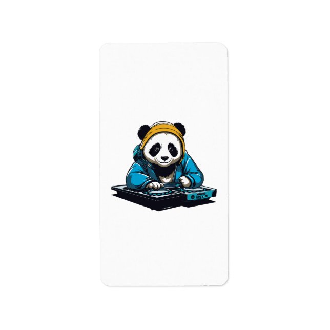 DJ Kawaii Panda Label (Front)