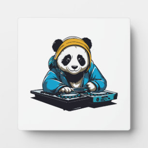 DJ Kawaii Panda Plaque
