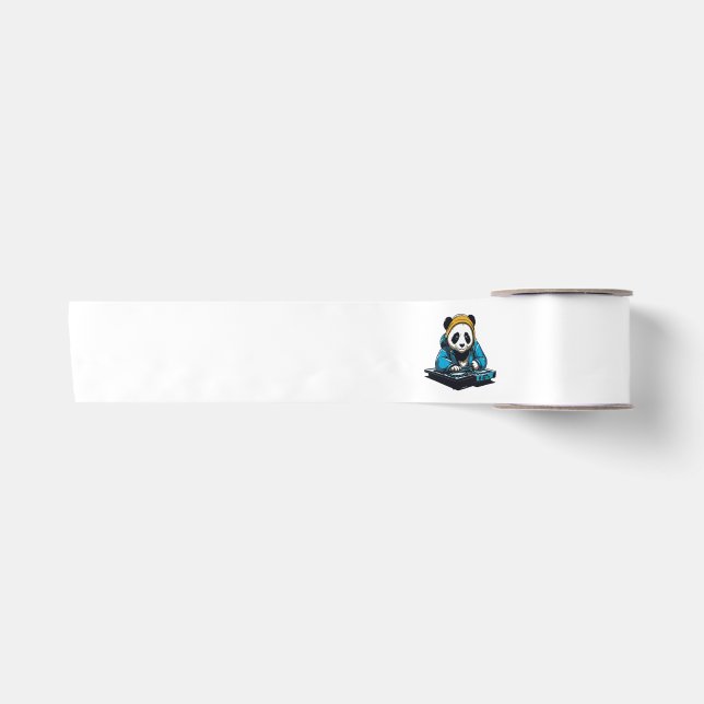 DJ Kawaii Panda Satin Ribbon (Front)