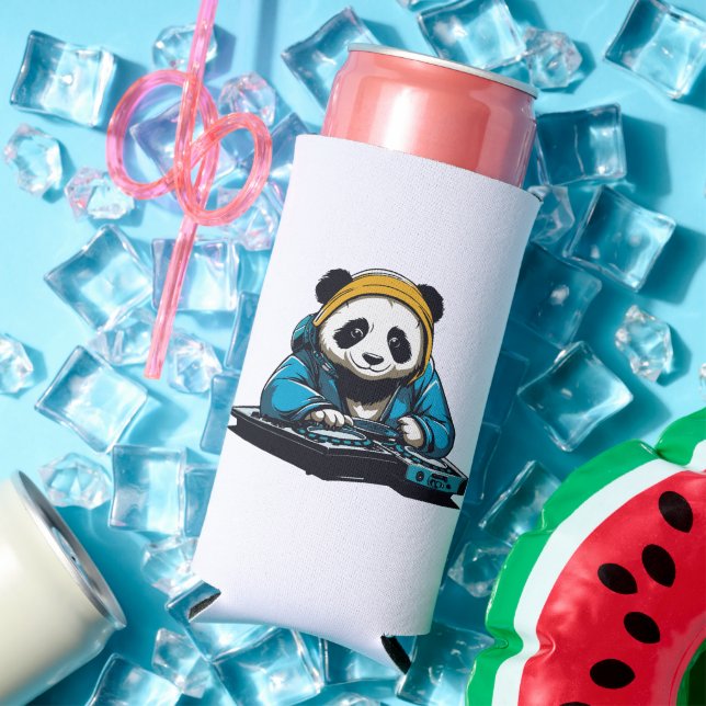 DJ Kawaii Panda Seltzer Can Cooler (In Situ Summer)
