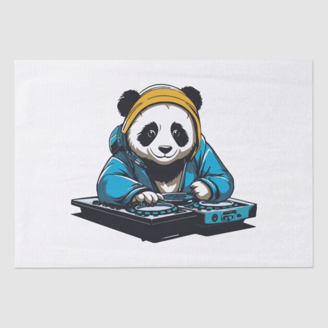 DJ Kawaii Panda Tissue Paper (Front)