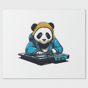 DJ Kawaii Panda Wrapping Paper