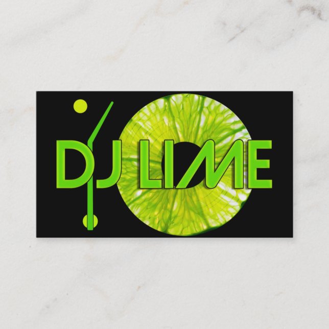 DJ LIME BUSINESS CARD (Front)