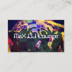 DJ Lounge Bar Club Business Card