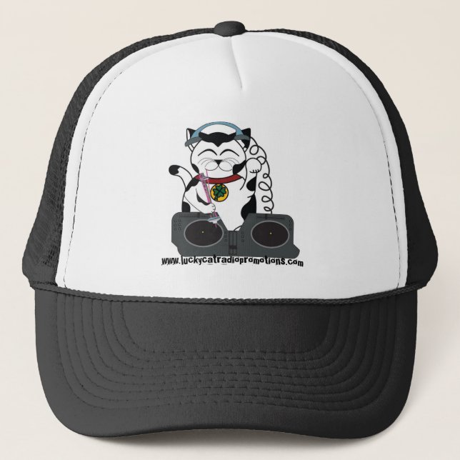 dj lucky cat hat (Front)