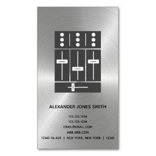 DJ MAGNETIC BUSINESS CARD