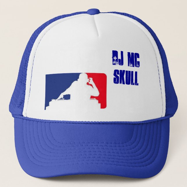 DJ MC SKULL KIDS TRUCKER HAT (Front)