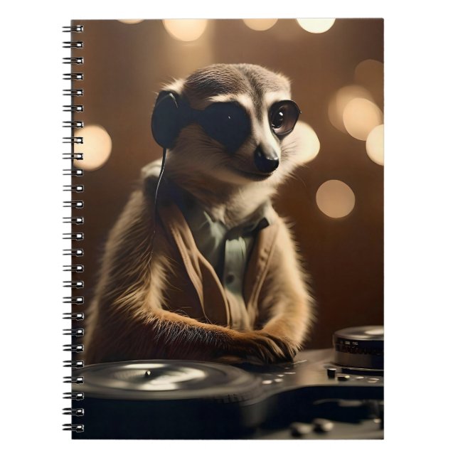 DJ Meerkat: Spinning Tracks in the Savanna, Notebook (Front)