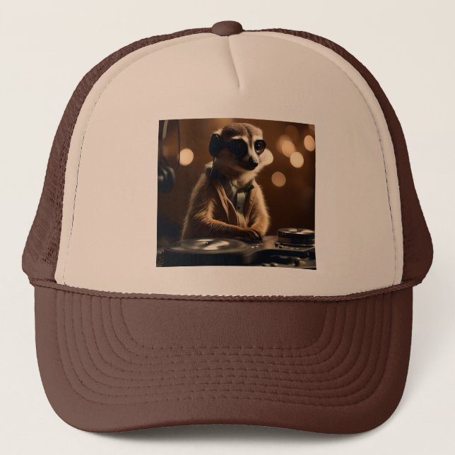 DJ Meerkat: Spinning Tracks in the Savanna, Trucker Hat (Front)