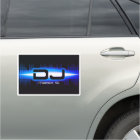 DJ Modern Royal Blue Business Card