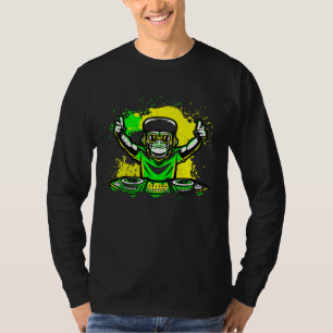 DJ Monkey Music Party Fun Sunglasses Dance Party M T-Shirt