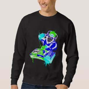 DJ Monkey Music Party Fun Sunglasses Fun Dancing C Sweatshirt