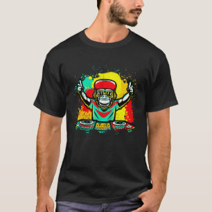 DJ Monkey Music Party Fun Sunglasses Fun Dancing C T-Shirt