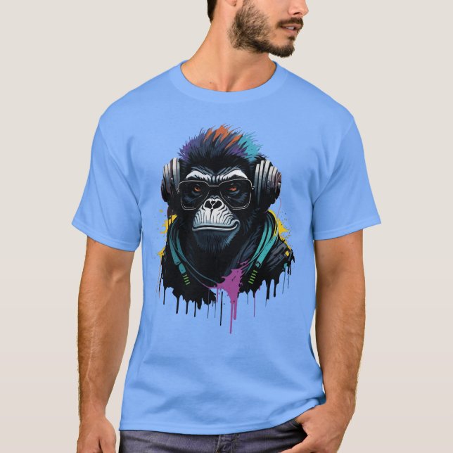 DJ Monkey  T-Shirt (Front)