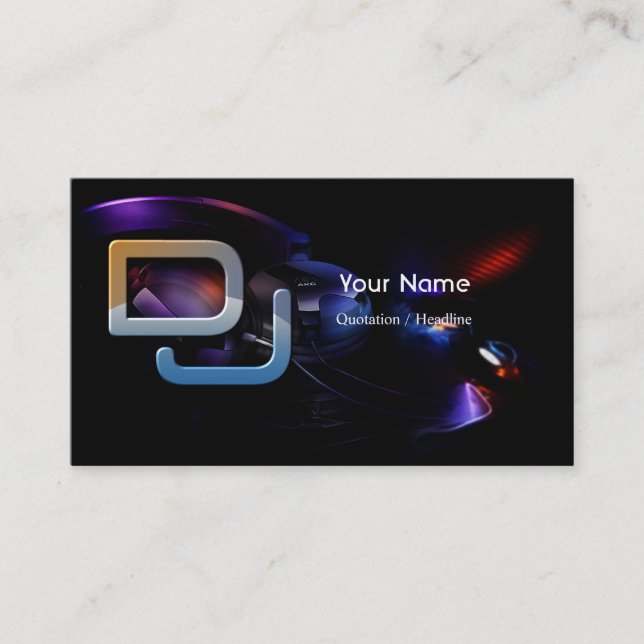 DJ Music Business Card (Front)