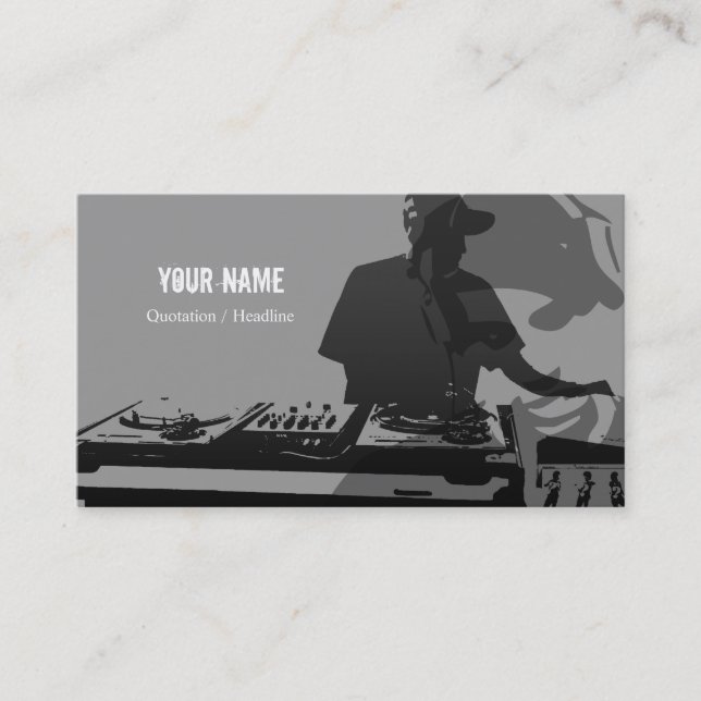 DJ Music Business Card (Front)