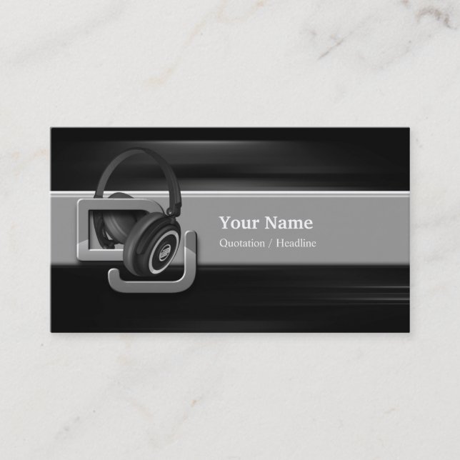 DJ Music Business Card (Front)