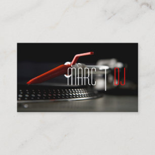 DJ Music Club Entertainment Business Card    