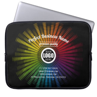 DJ Music Colourful Artist Sound Wave Creative Cool Laptop Sleeve