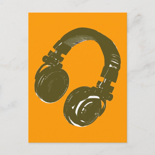 DJ music design Postcard (Front)