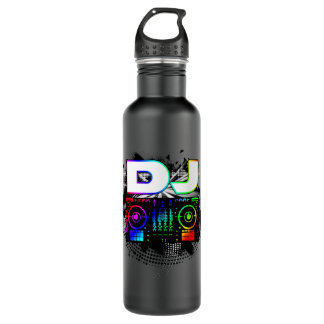 Dj Music Lover Music Player Sound Cool Funny Gift 710 Ml Water Bottle