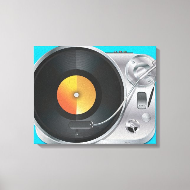 DJ Music Player Canvas Print (Front)