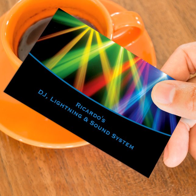 DJ Music Uplighting Business Card (Creator Uploaded)