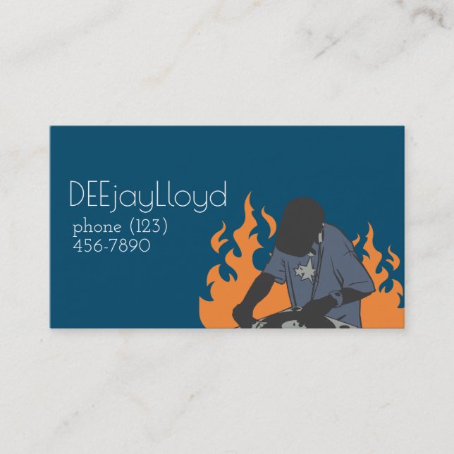 Dj Musician Business Card (Front)