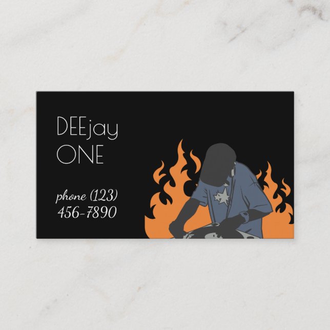 Dj Musician Business Card (Front)