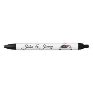 DJ Musician Custom Wedding Favour Gift Black Ink Pen