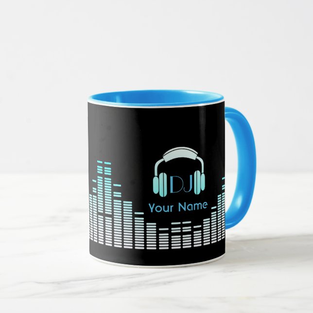 Dj musician mug personalised (Front Right)