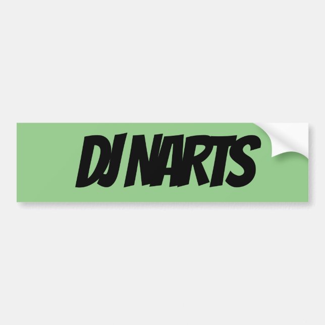 DJ NARTS BUMPER STICKER (Front)