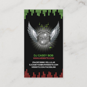 DJ Night Club Business Card