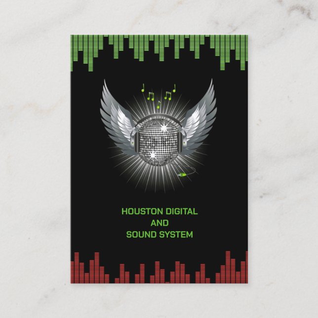 DJ Night Club Chubby Business Card (Front)