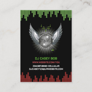 DJ Night Club Chubby Business Card