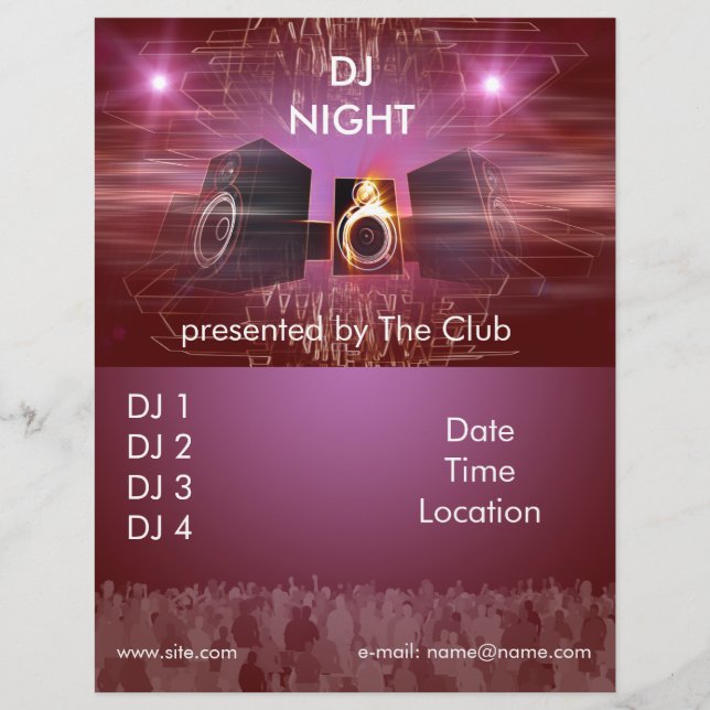 dj_night_dance_flyer flyer (Front)