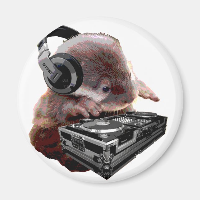 DJ None Otter Magnet (Front)